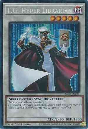T.G. Hyper Librarian - RA02-EN027 - Prismatic Collector's Rare - 1st Edition