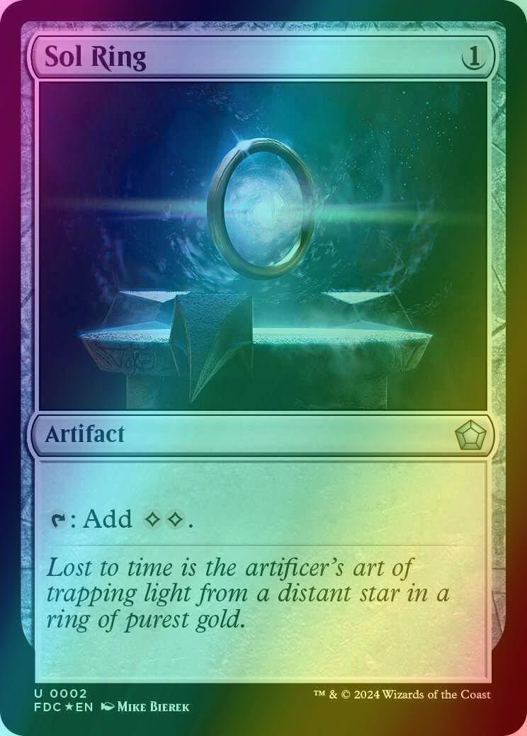 sol ring card mtg Sol Ring Art Card [The Lord of the Rings: Tales of Middle-earth Art Se main image 1