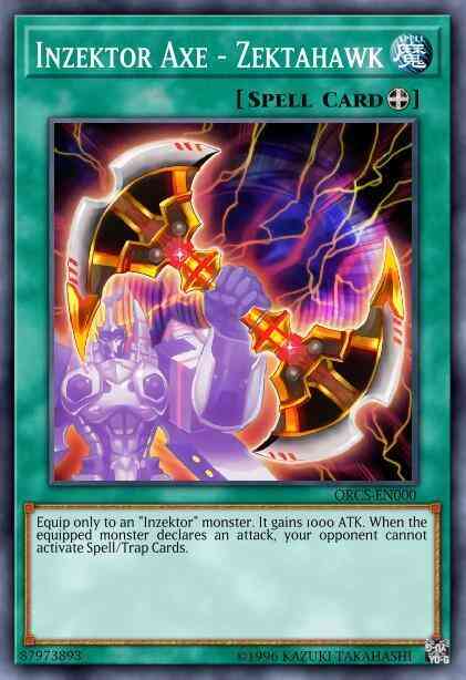 Inzektor Axe - Zektahawk - ORCS-EN000 - Super Rare - 1st Edition