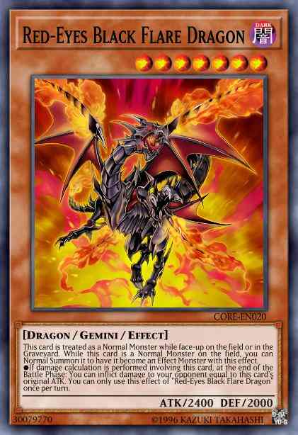 Red-Eyes Black Flare Dragon - LDK2-ENJ02 - Common - 1st Edition