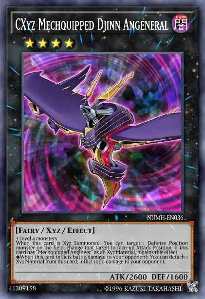 CXyz Mechquipped Djinn Angeneral - NUMH-EN036 - Super Rare - Unlimited