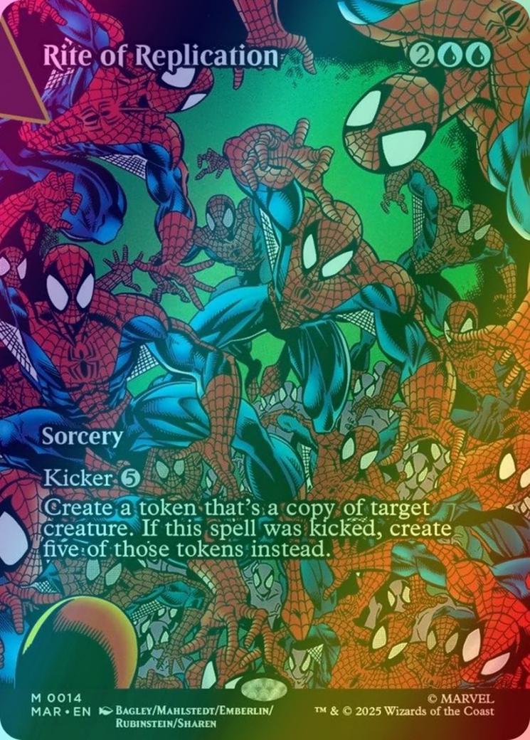 Rite of Replication [14] [Borderless] [Source Material] [Marvel Universe] [Foil] – Face to Face Games