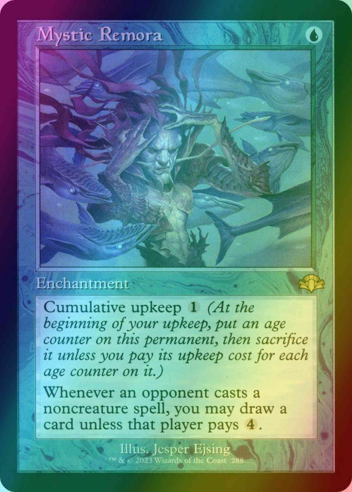 Mystic Remora [288] [Retro Frame] [Dominaria Remastered] [Foil