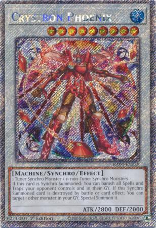 Crystron Phoenix - RA04-EN058 - Platinum Secret Rare - 1st Edition