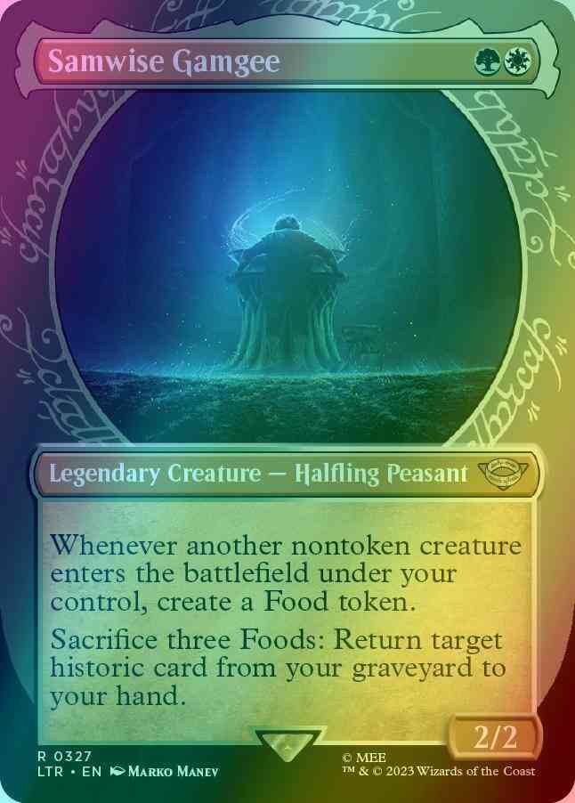 samwise gamgee mtg card Samwise Gamgee [327] [Ring Showcase] [The Lord of the Rings: Tales of  Middle-earth] [Foil] – Face to Face Games