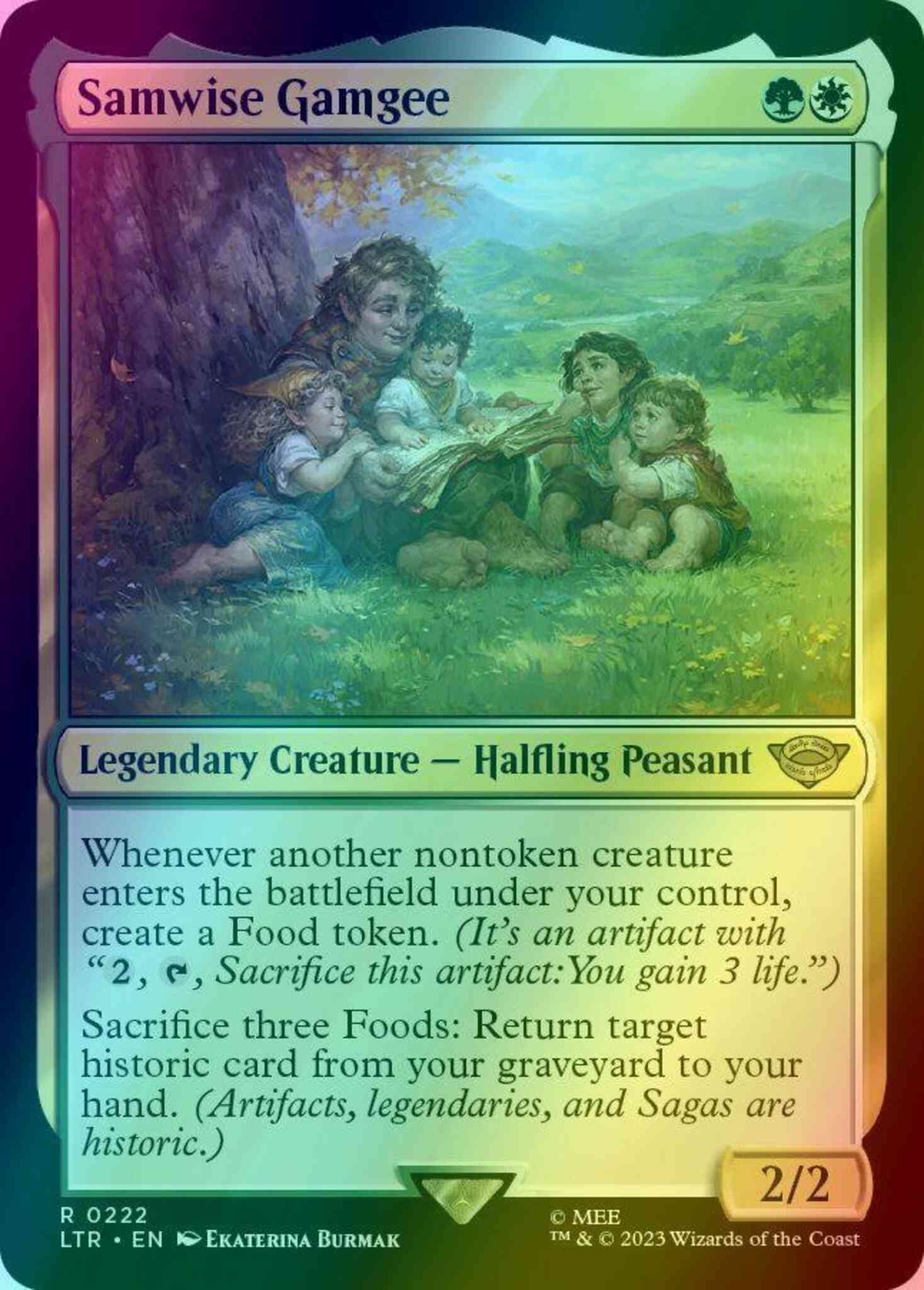 samwise gamgee mtg card Magic The Gathering - The Lord of the Rings Whenever another nontoken creature enters the battlefield under your control How To Play The Samwise