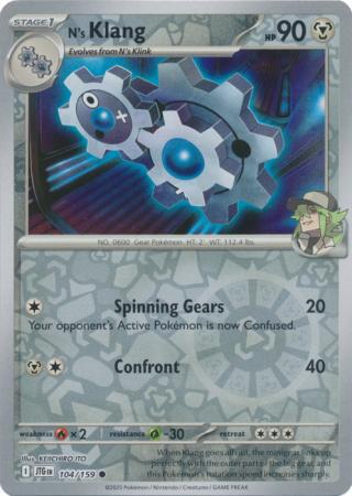 pokemon card klang N's Klang - 104/159