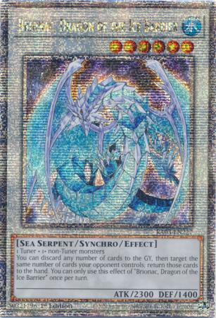 Brionac, Dragon of the Ice Barrier - RA03-EN227 - Quarter Century Secret Rare - 1st Edition