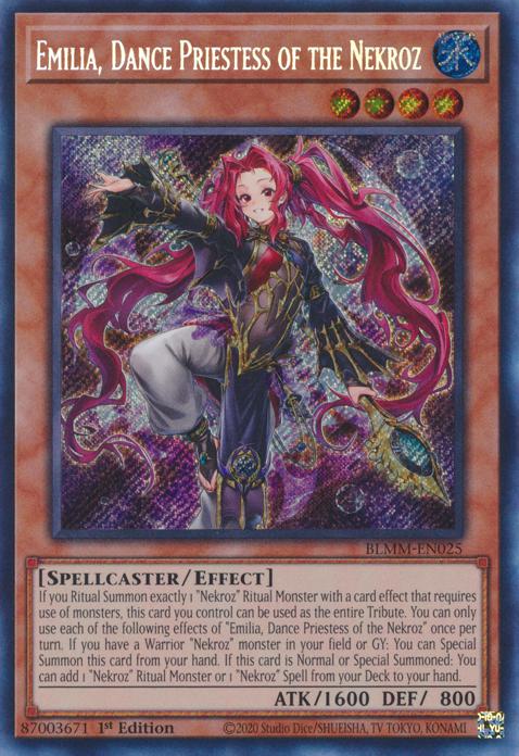 Emilia, Dance Priestess of the Nekroz - BLMM-EN025 - Secret Rare - 1st Edition