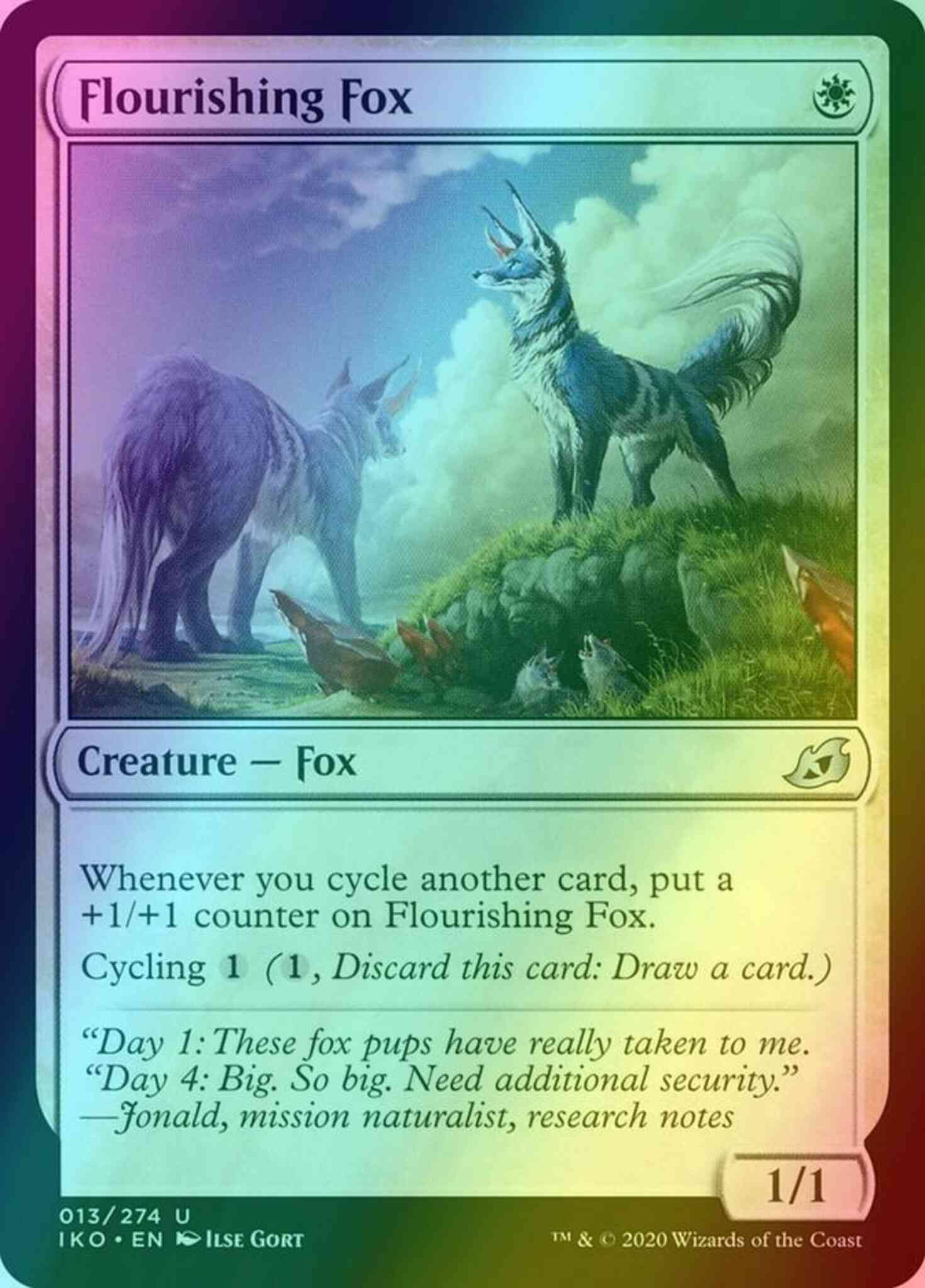 Flourishing Fox [13] [Ikoria: Lair of Behemoths] [Foil] – Face to Face Games
