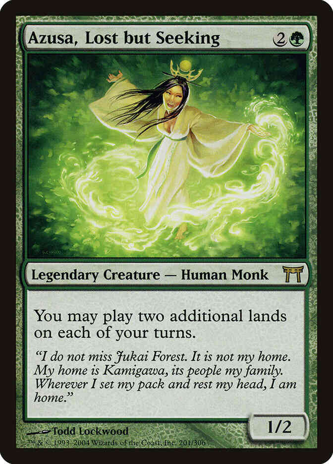 Azusa, Lost but Seeking [201] [Champions of Kamigawa] [Non-Foil