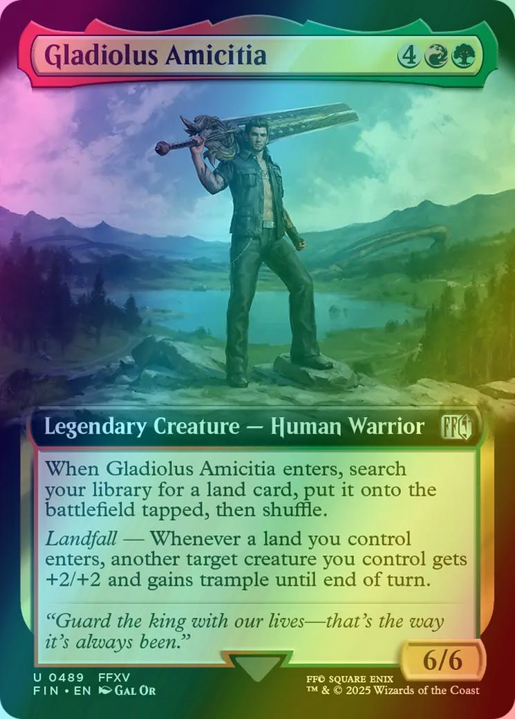 Gladiolus Amicitia [489] [Extended Art] [FINAL FANTASY] [Foil] – Face to  Face Games