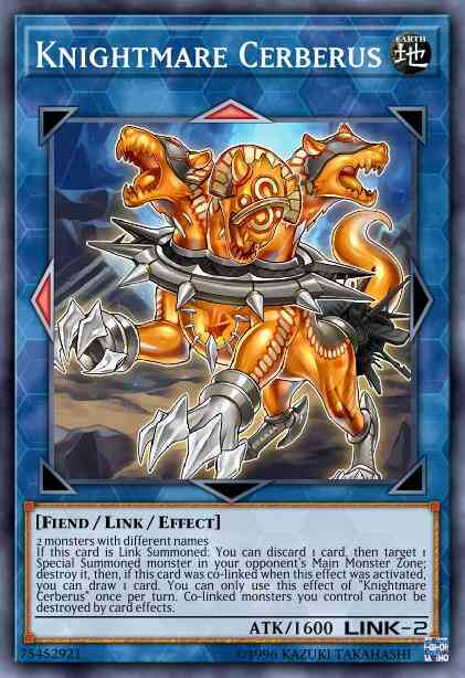 Knightmare Cerberus - FLOD-EN045 - Super Rare - 1st Edition