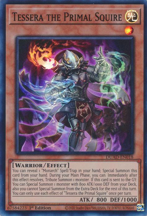 Tessera the Primal Squire - DUAD-EN018 - Super Rare - 1st Edition