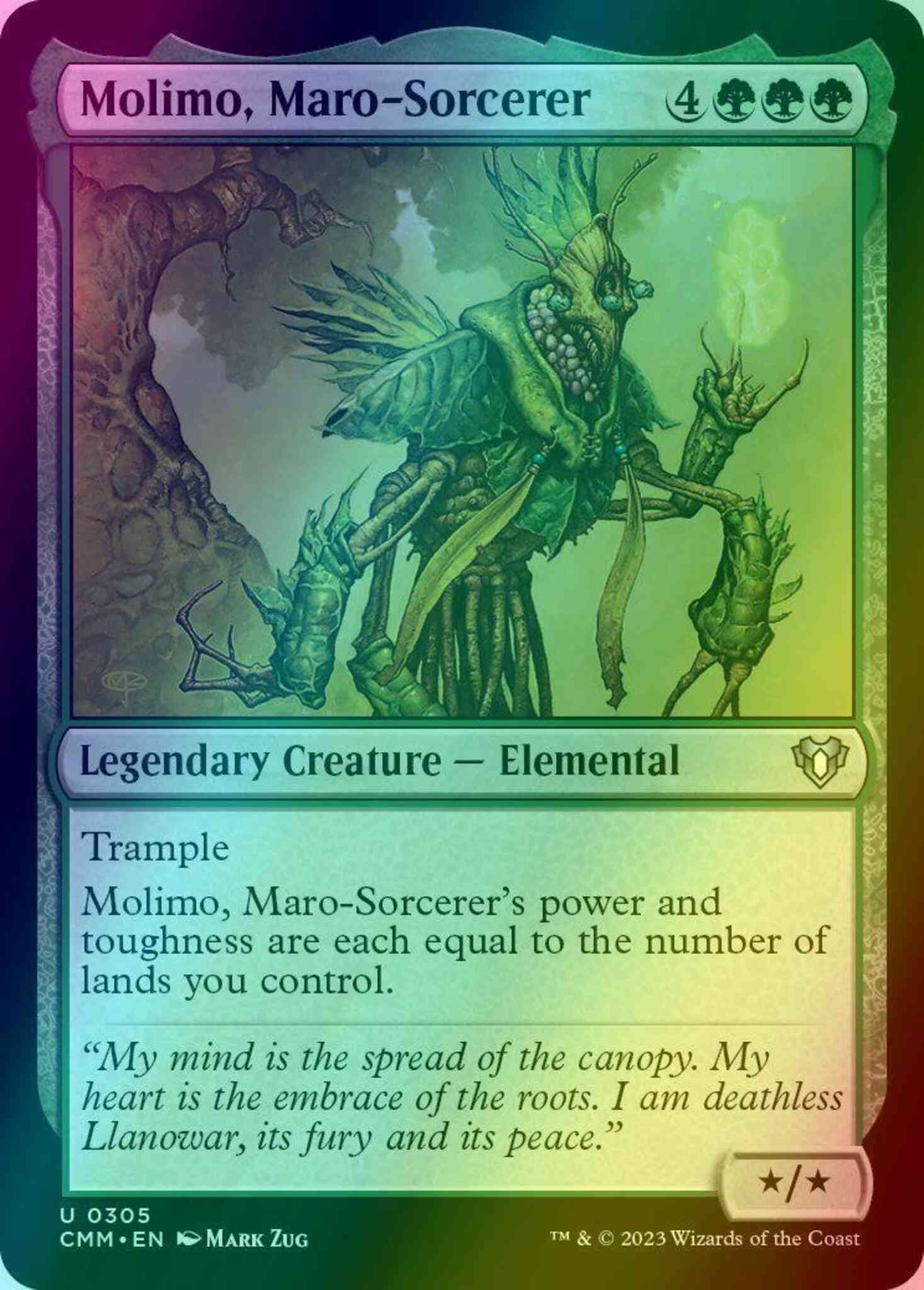 Molimo, Maro-Sorcerer [305] [Commander Masters] [Foil] – Face to Face Games