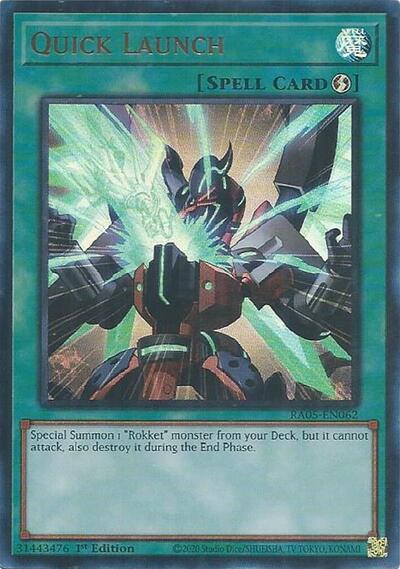 Quick Launch - RA05-EN062 - Ultra Rare - 1st Edition