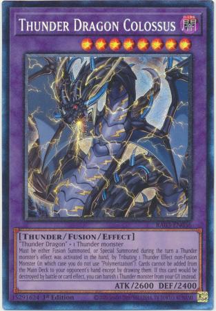 Thunder Dragon Colossus - RA03-EN036 - Prismatic Collector's Rare - 1st Edition