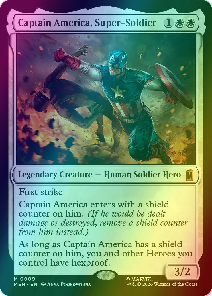 Captain America, Super-Soldier [9] [Marvel Super Heroes] [Foil