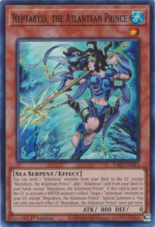 Neptabyss, the Atlantean Prince - RA03-EN013 - Super Rare - 1st Edition