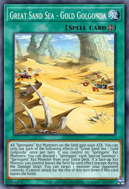 Great Sand Sea - Gold Golgonda - BLVO-EN055 - Super Rare - 1st Edition