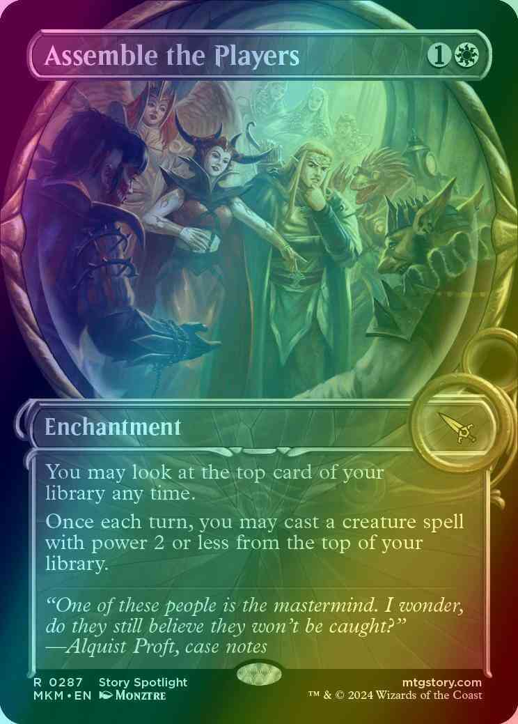 Assemble the Players [287] [Magnified Showcase] [Murders at Karlov Manor]  [Foil] – Face to Face Games