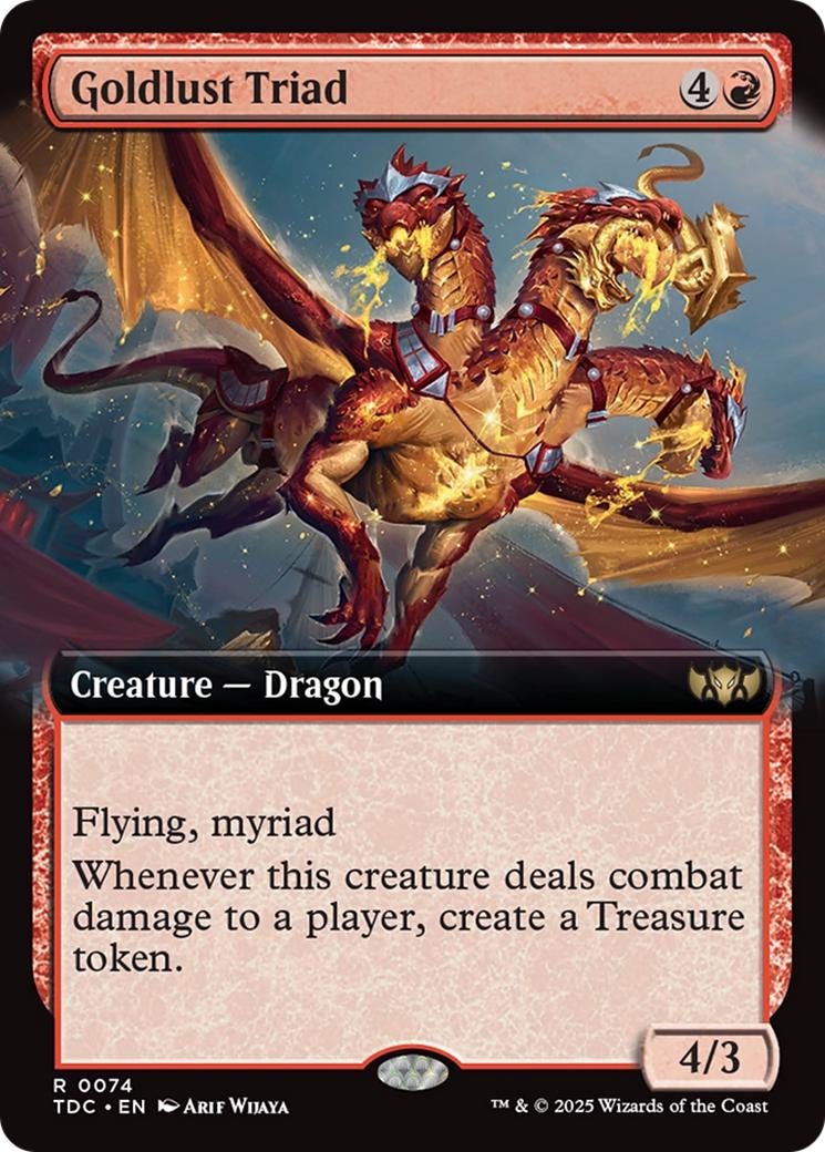Goldlust Triad [74] [Extended Art] [Tarkir: Dragonstorm: Commander