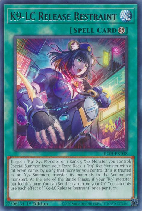 K9-LC Release Restraint - JUSH-EN038 - Rare - 1st Edition