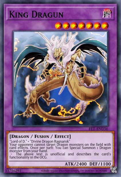 King Dragun - FET-EN036 - Super Rare - 1st Edition