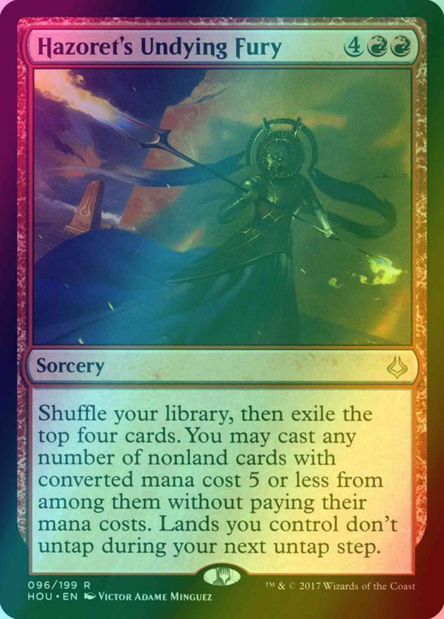 Hazoret's Undying Fury [96] [Hour of Devastation] [Foil]  Face to Face  Games