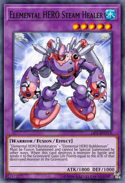 Elemental HERO Steam Healer - DP1-EN013 - Ultra Rare - 1st Edition
