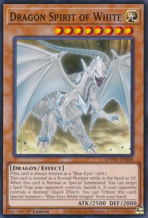 Dragon Spirit of White - SDWD-EN008 - Common - 1st Edition