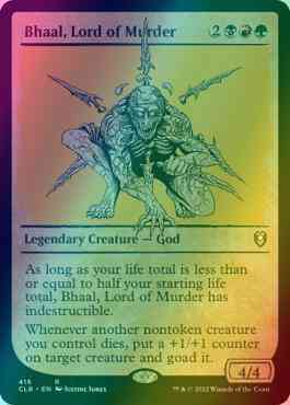 Bhaal, Lord of Murder [416] [Rulebook Showcase] [Commander Legends: Battle  for Baldur's Gate] [Foil] – Face to Face Games