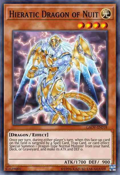 Hieratic Dragon of Nuit - GAOV-EN018 - Common - Unlimited