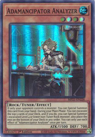 Adamancipator Analyzer - MP21-EN226 - Super Rare - 1st Edition