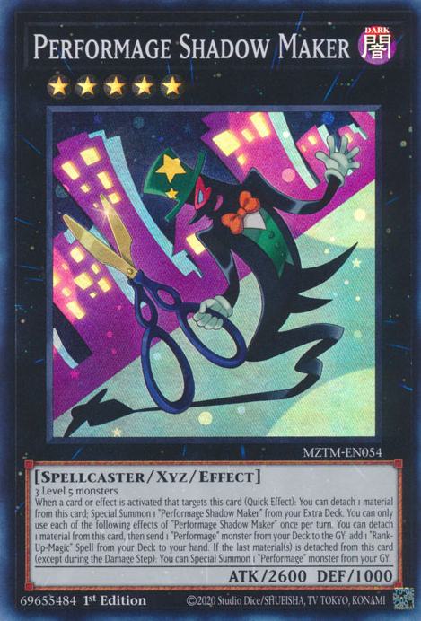 Performage Shadow Maker - MZTM-EN054 - Super Rare - 1st Edition