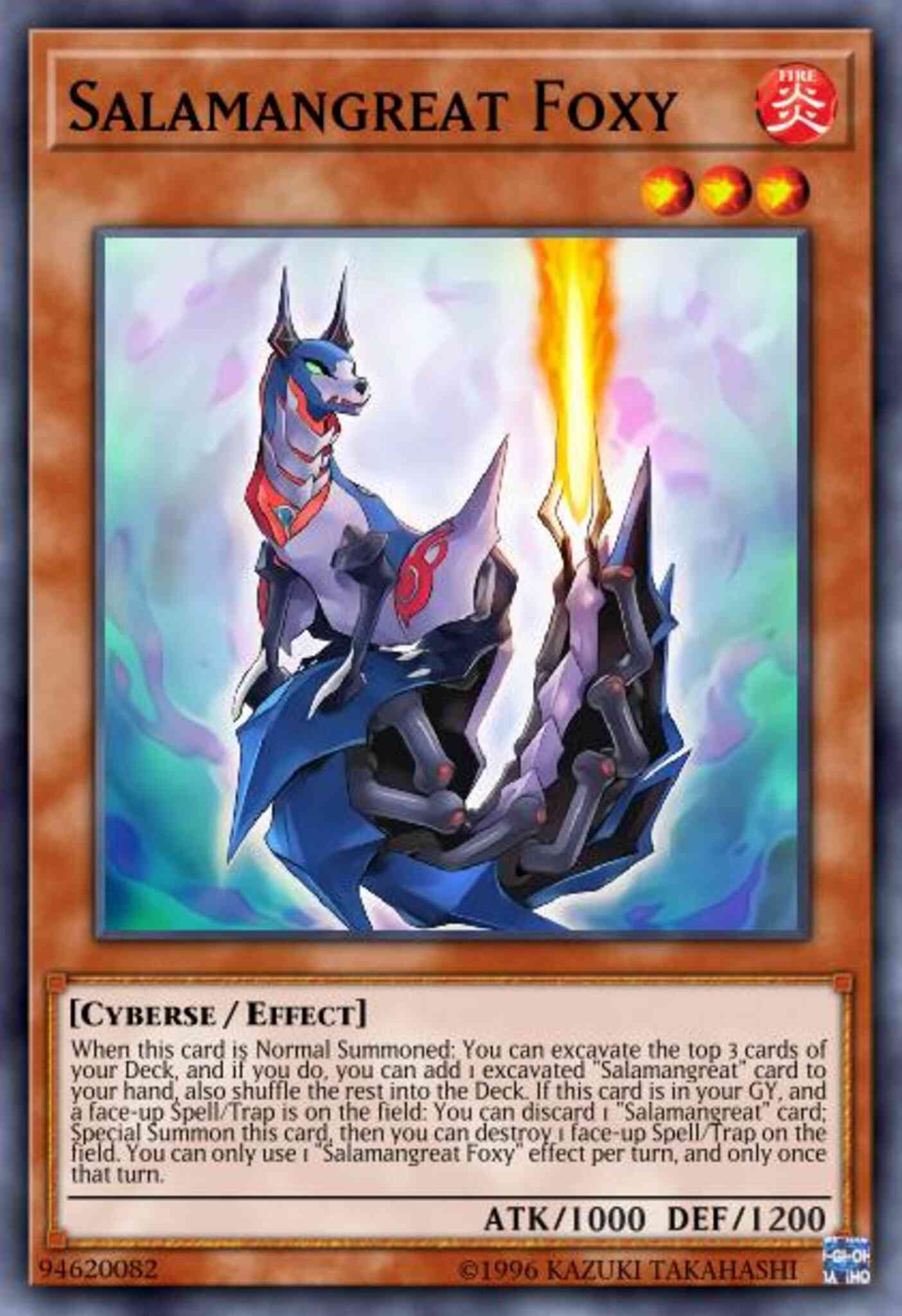 Salamangreat Foxy - MP19-EN154 - Prismatic Secret Rare - 1st Edition