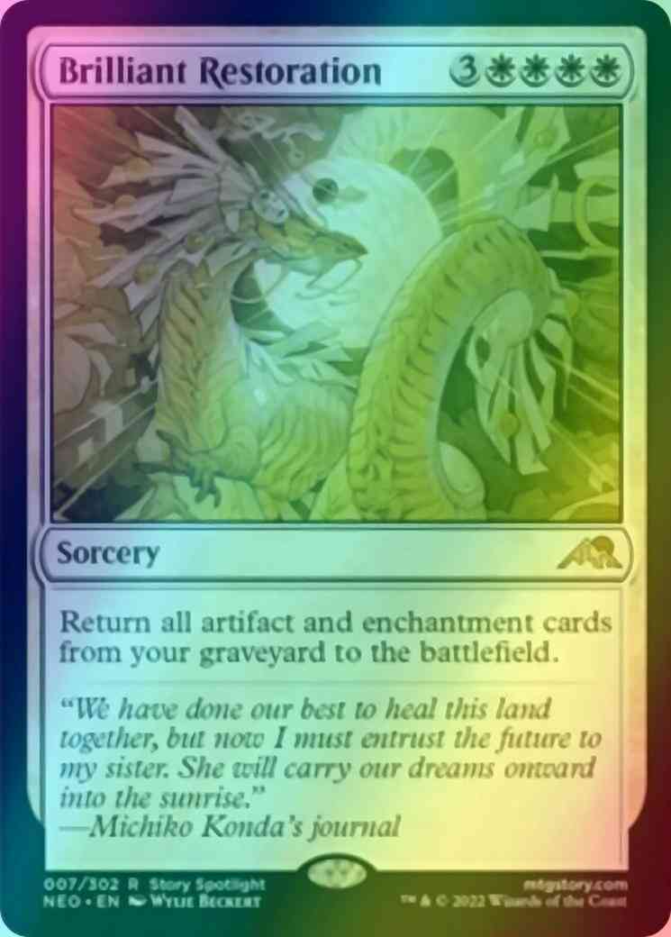 Brilliant Restoration [7] [Kamigawa: Neon Dynasty] [Foil]  Face to Face  Games