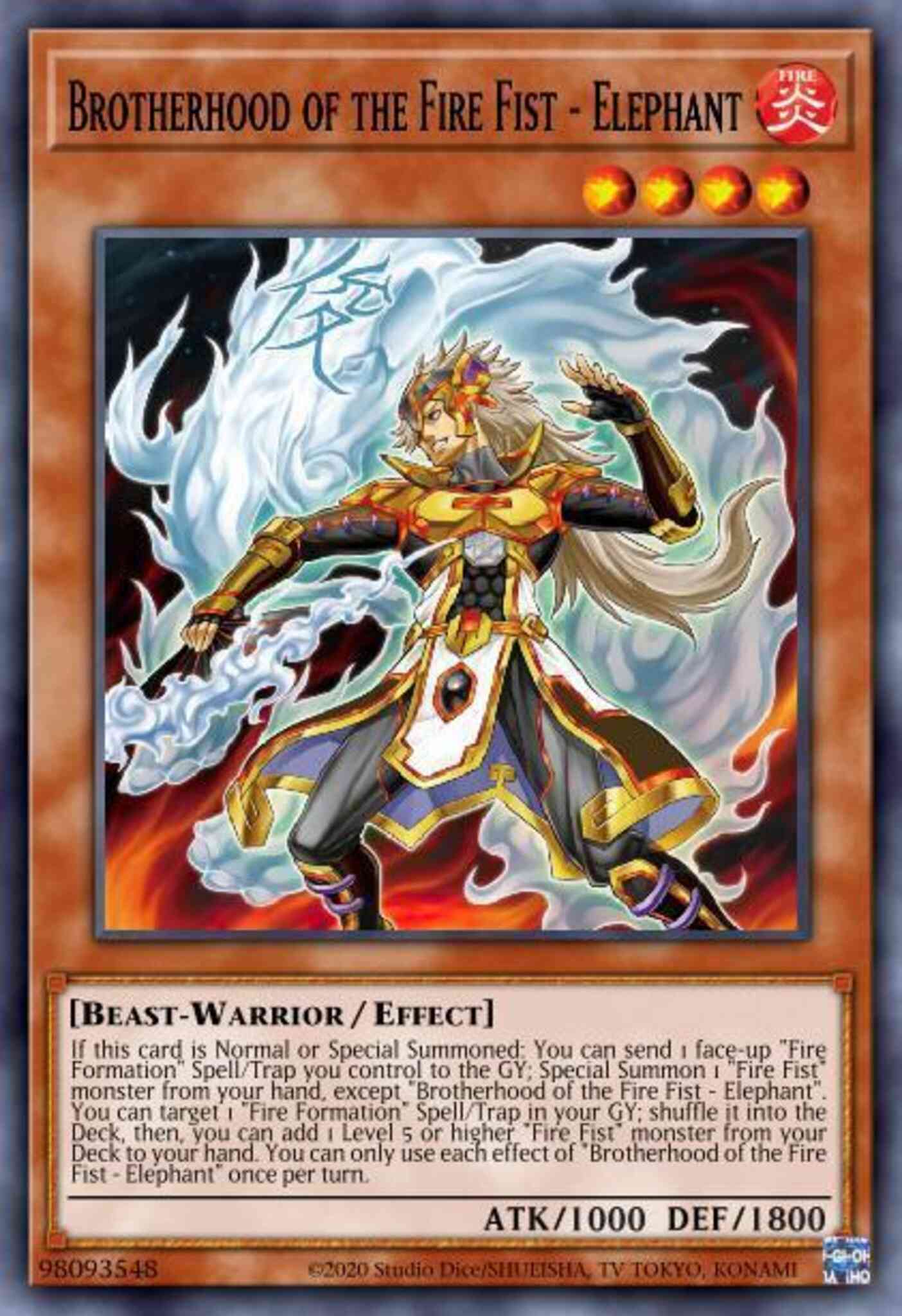 Brotherhood of the Fire Fist - Elephant - FIGA-EN012 - Secret Rare - 1st Edition