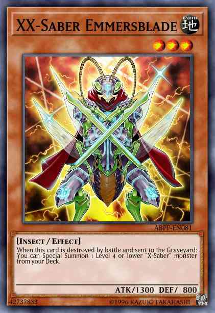 XX-Saber Emmersblade - HASE-EN001 - Super Rare - Limited