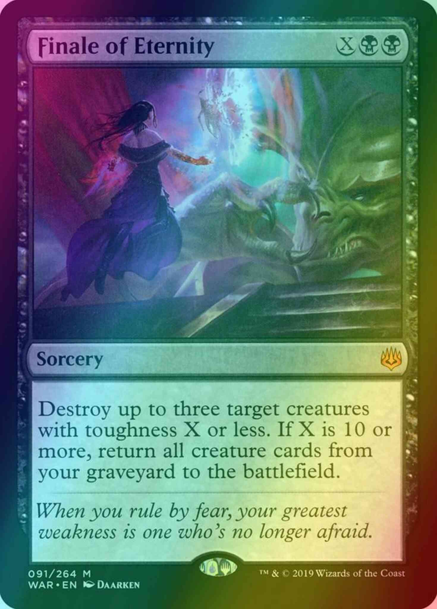 Finale of Eternity [91] [War of the Spark] [Foil] – Face to Face Games