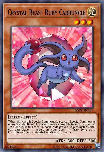 Crystal Beast Ruby Carbuncle - LED2-EN041 - Common - 1st Edition