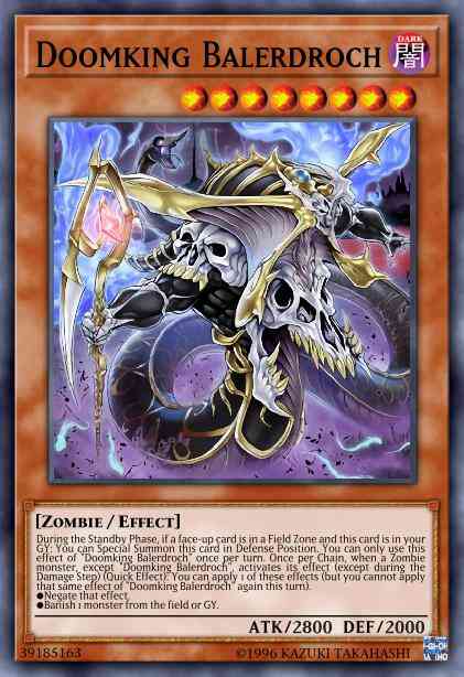 Doomking Balerdroch - SR07-EN001 - Ultra Rare - 1st Edition