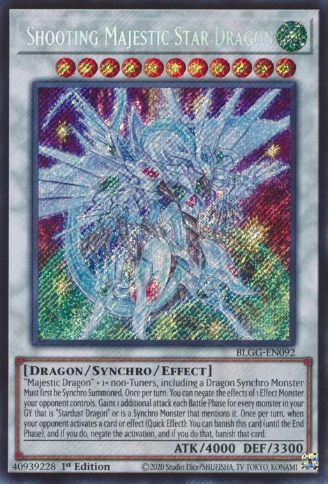 Shooting Majestic Star Dragon - BLGG-EN092 - Secret Rare - 1st Edition