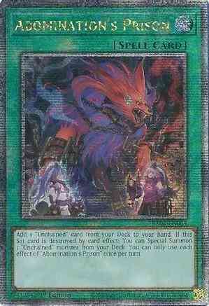 Abomination's Prison - RA02-EN064 - Quarter Century Secret Rare - 1st Edition