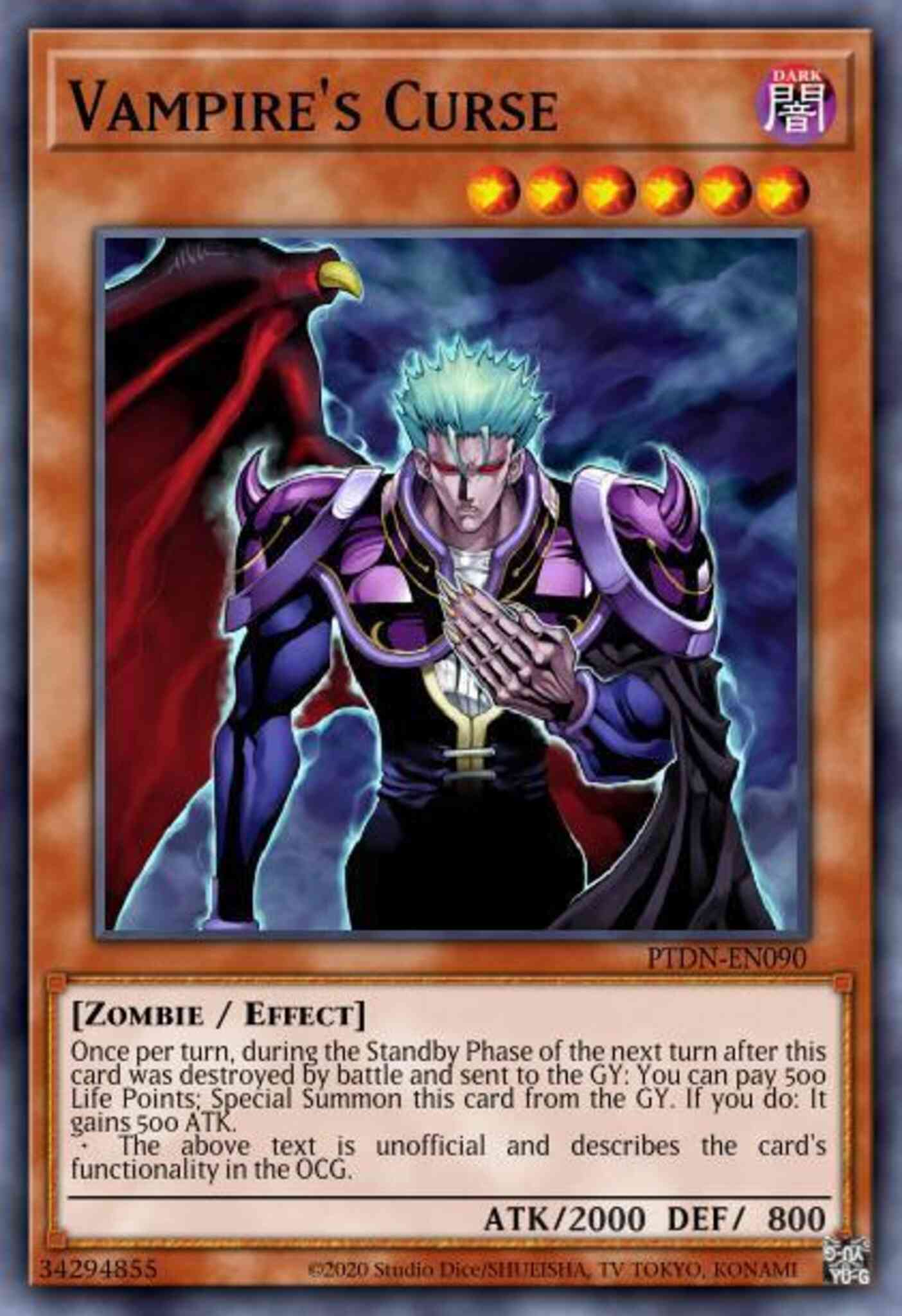 Vampire's Curse - PTDN-EN090 - Ultimate Rare - Unlimited