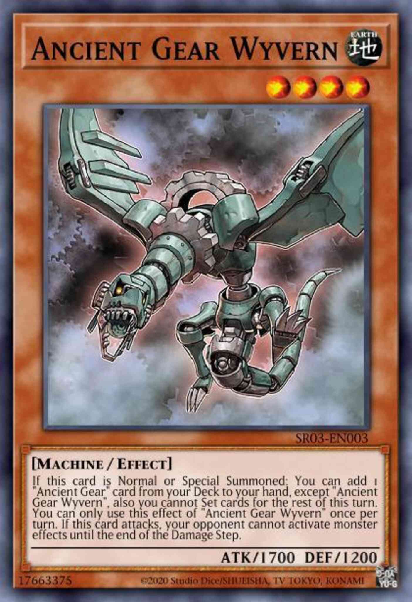 Ancient Gear Wyvern - LDS1-EN084 - Common - 1st Edition