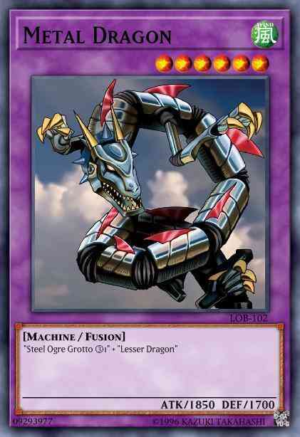 Metal Dragon - LOB-102 - Rare - 1st Edition