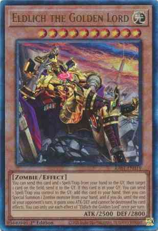 Eldlich the Golden Lord - Alternate Art - RA01-EN019 - Prismatic Ultimate Rare - 1st Edition
