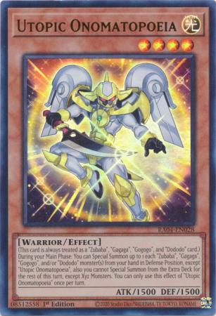 Utopic Onomatopoeia - RA04-EN028 - Ultra Rare - 1st Edition