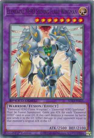Elemental HERO Shining Flare Wingman - SGX3-ENI25 - Common - 1st Edition